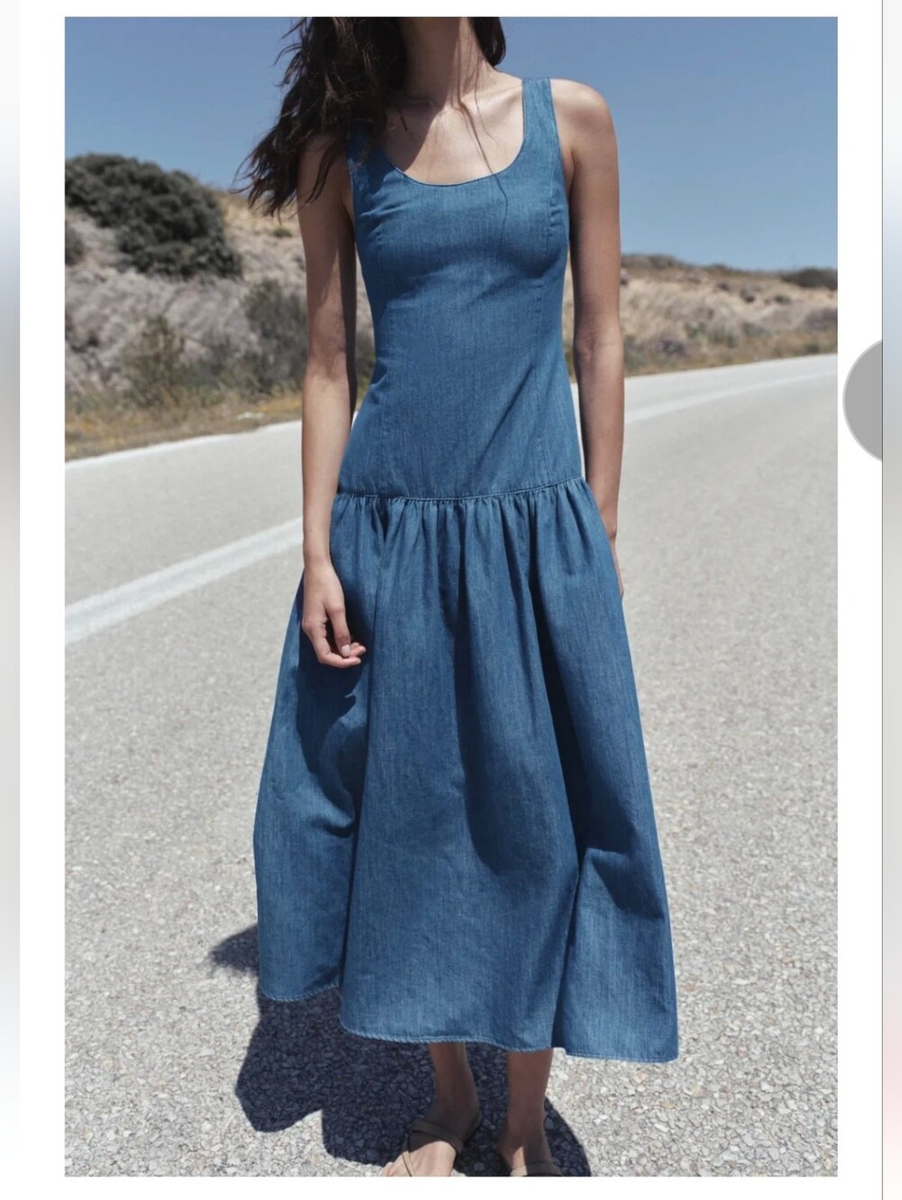 Zars MIDI CAPE SKIRT DRESS(M)